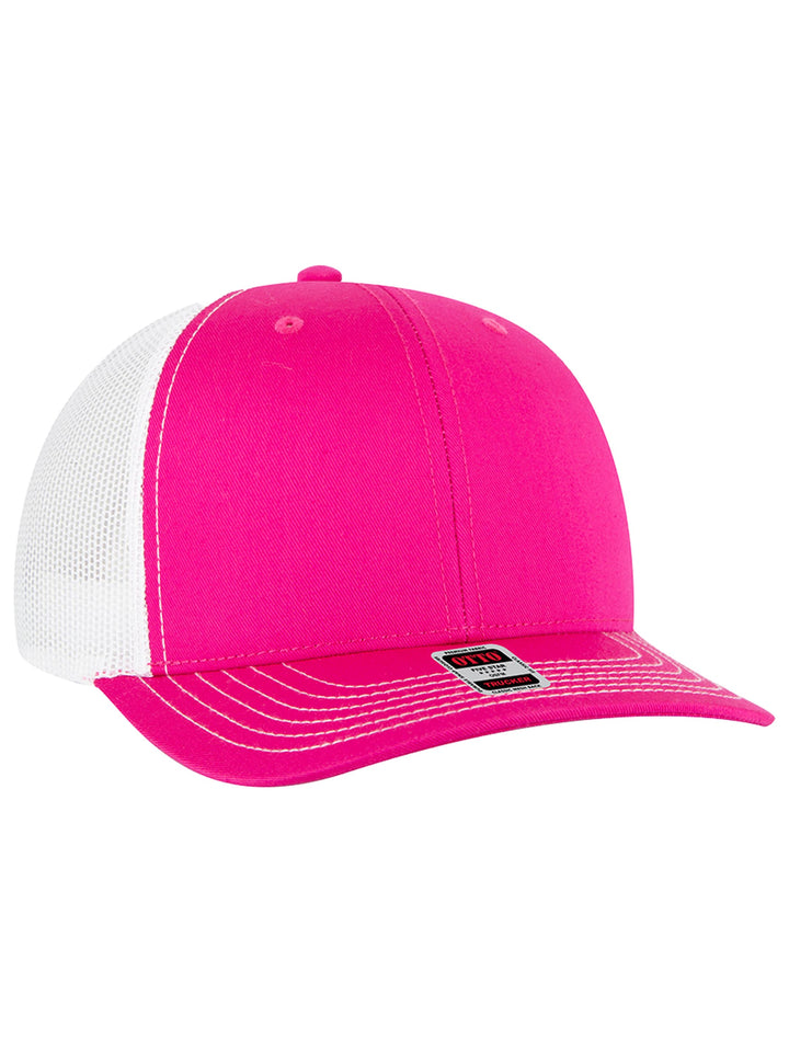 OTTO CAP 6 Panel Mid Profile Mesh Back Trucker Hat
