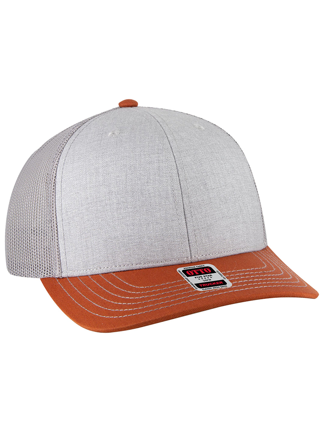 OTTO CAP 6 Panel Mid Profile Mesh Back Trucker Hat