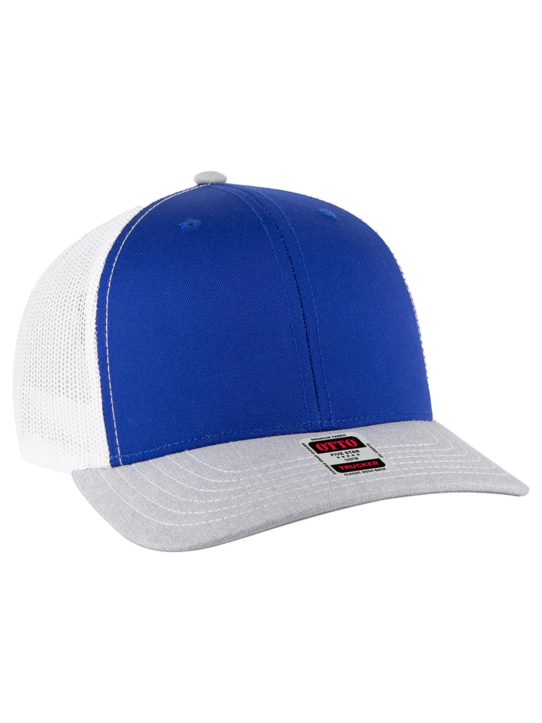 OTTO CAP 6 Panel Mid Profile Mesh Back Trucker Hat