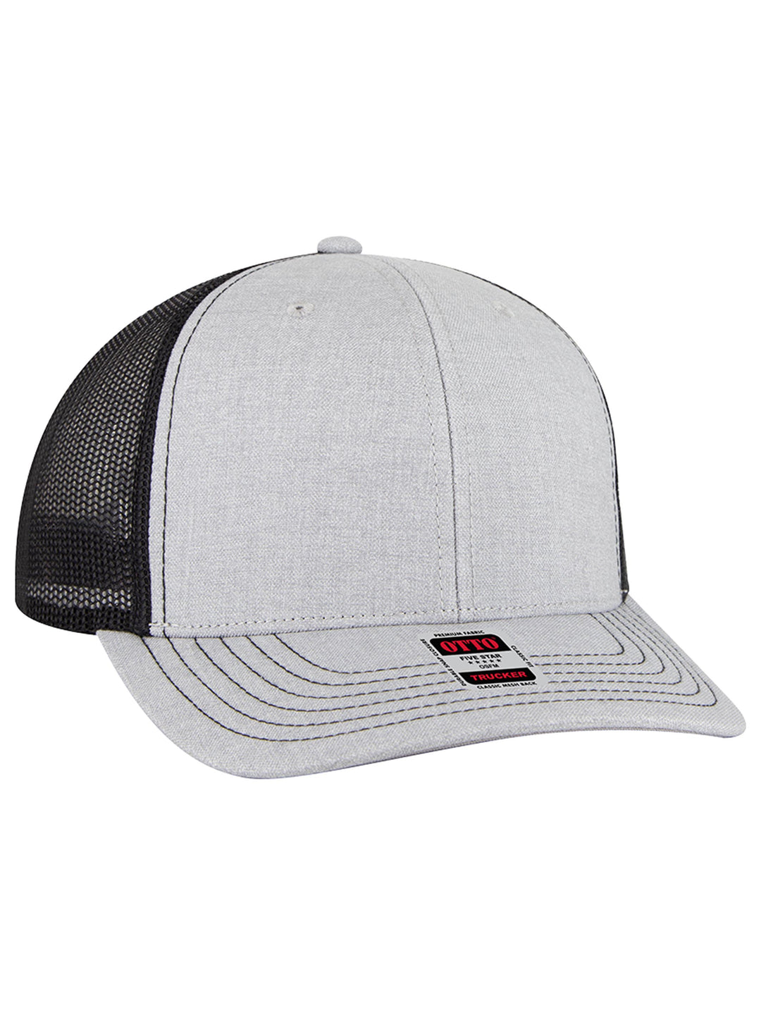 OTTO CAP 6 Panel Mid Profile Mesh Back Trucker Hat