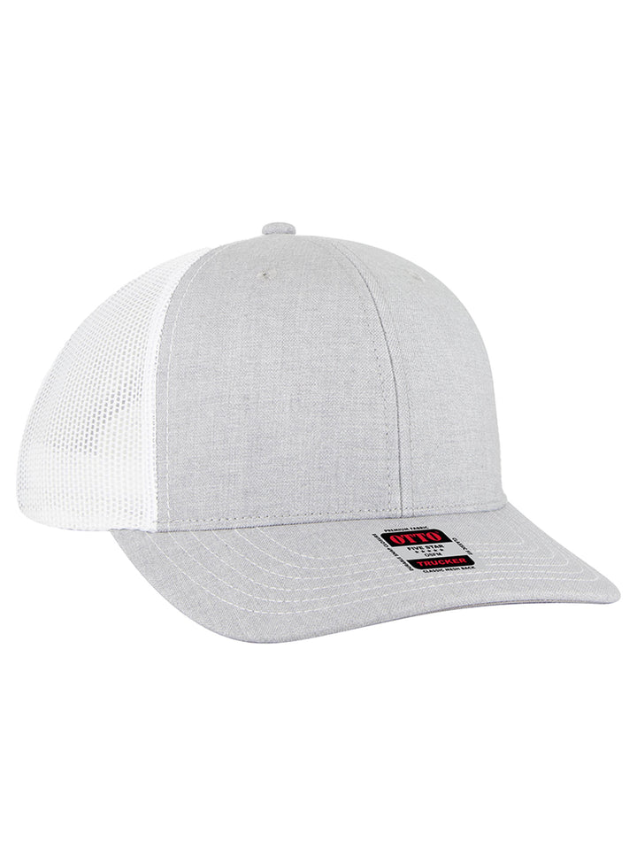 OTTO CAP 6 Panel Mid Profile Mesh Back Trucker Hat