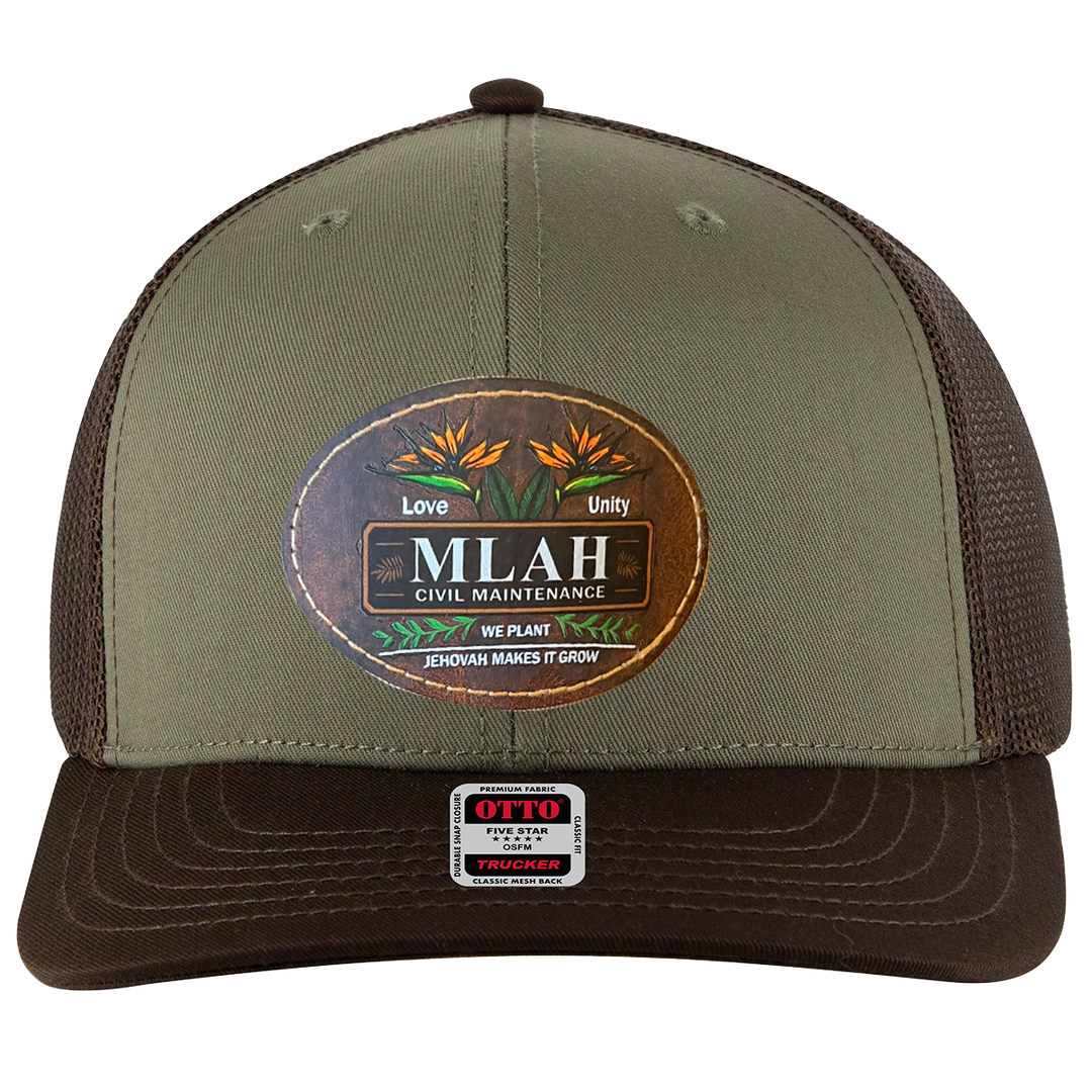 MLAH Otto 6 Panel Mid Profile Trucker