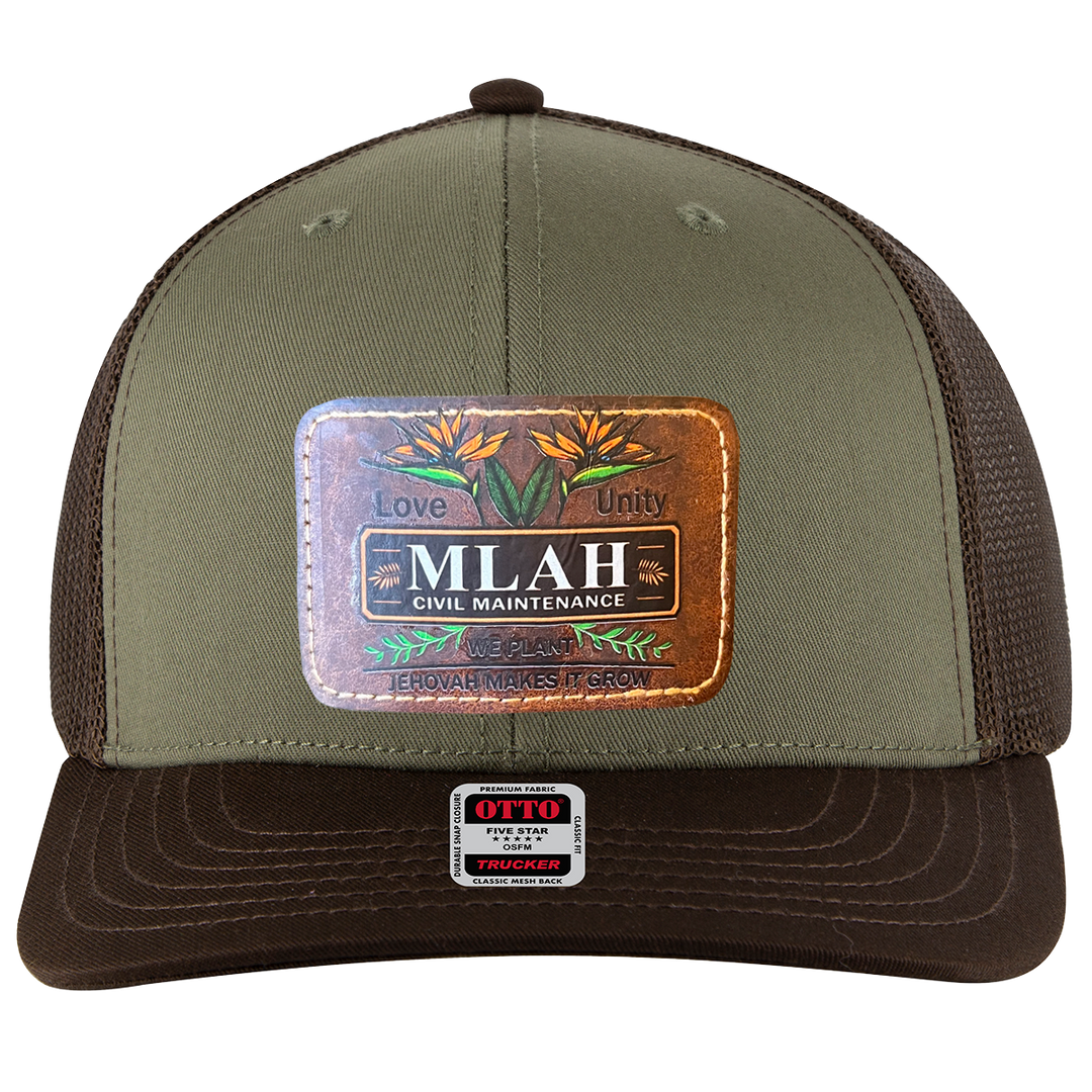 MLAH Otto 6 Panel Mid Profile Trucker