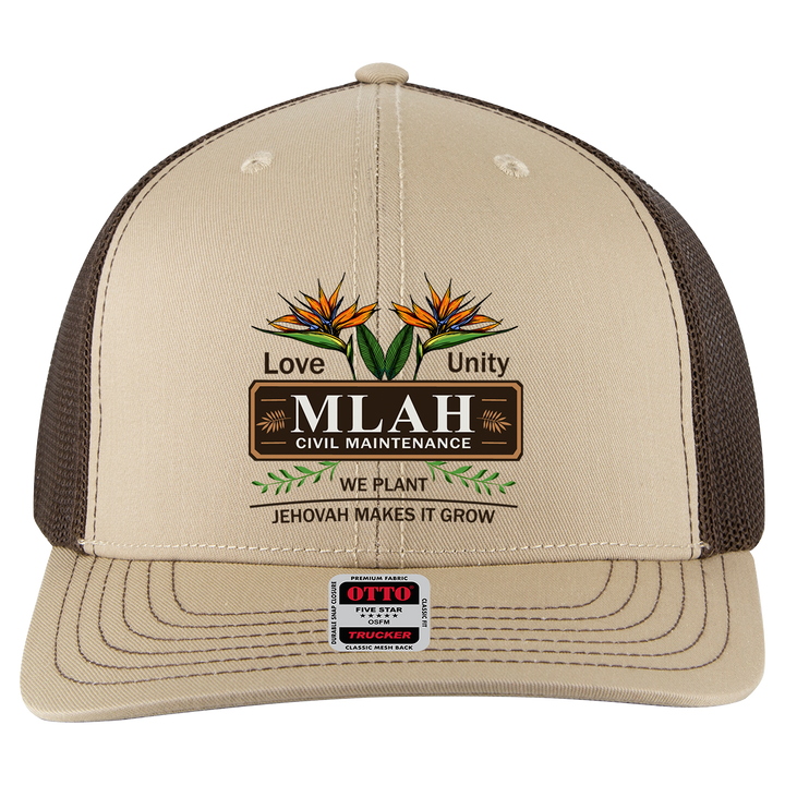 MLAH Otto 6 Panel Mid Profile Trucker