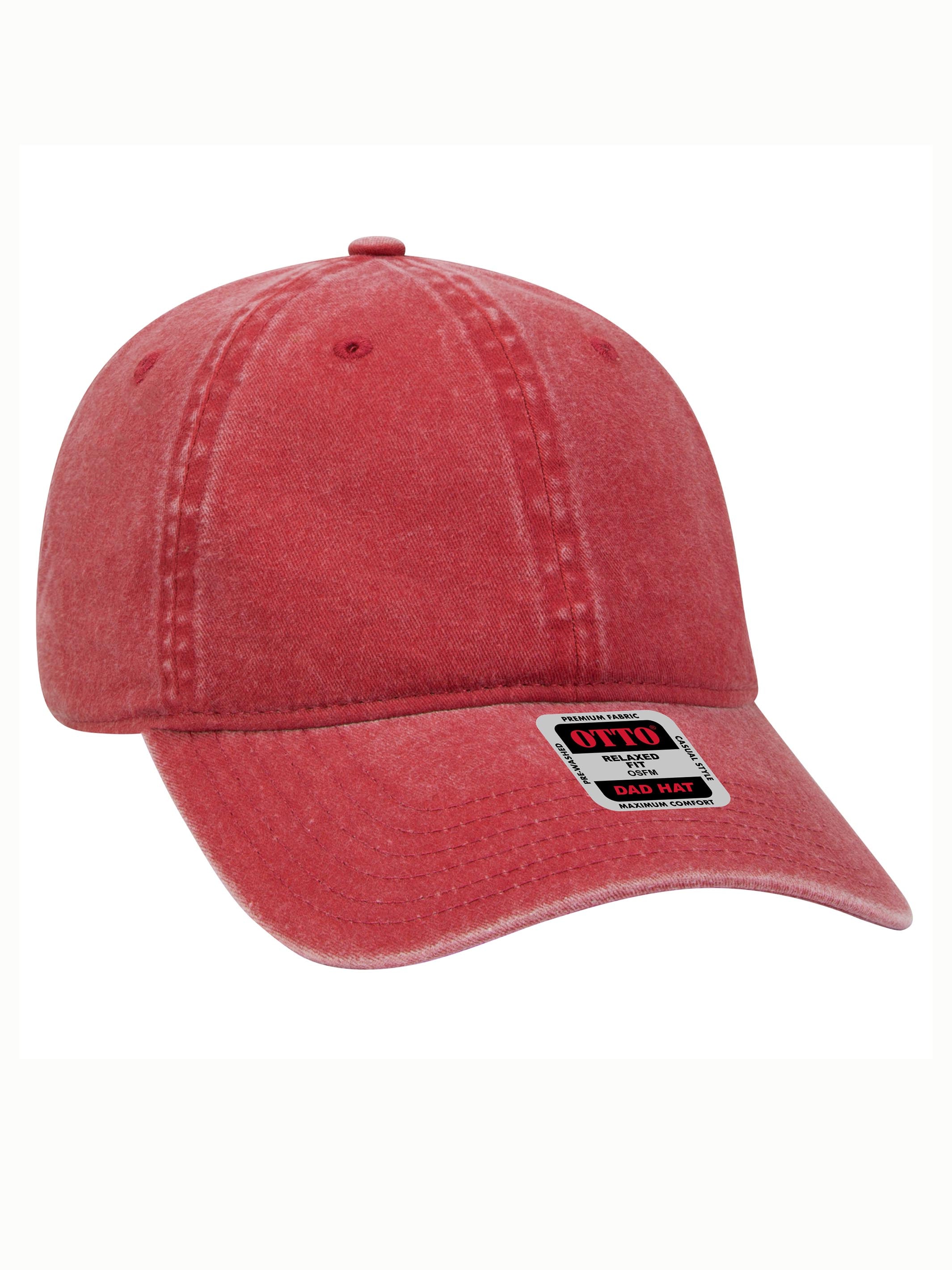Otto 6 Panel Dad Hat - Garment Washed | Custom Embroidered
