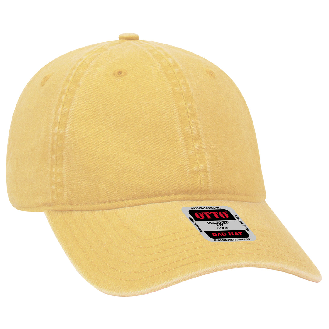 Otto 6 Panel Dad Hat- Garment Washed