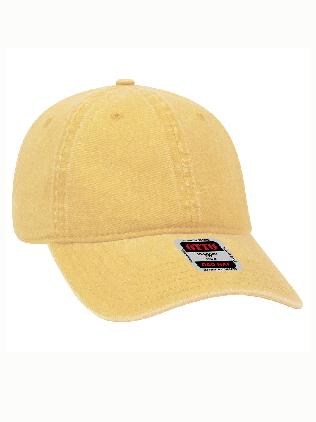 Otto 6 Panel Dad Hat- Garment Washed