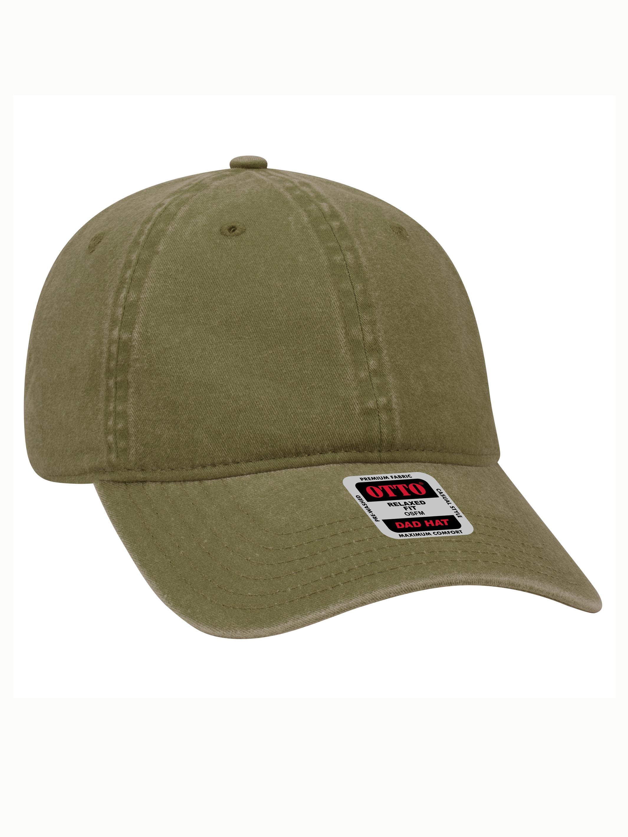 Otto 6 Panel Dad Hat - Garment Washed | Custom Embroidered