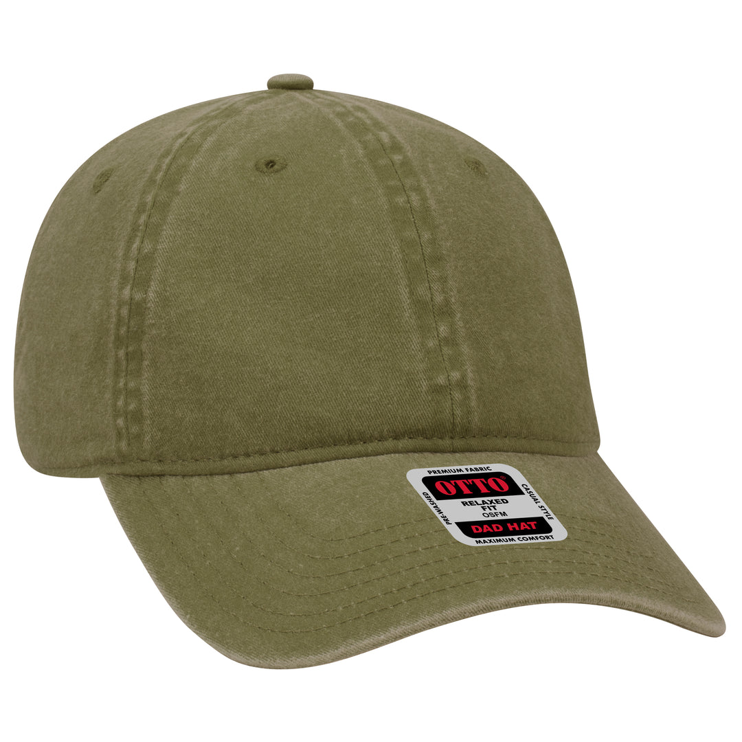 Otto 6 Panel Dad Hat- Garment Washed