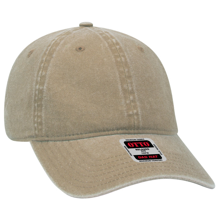 Otto 6 Panel Dad Hat- Garment Washed