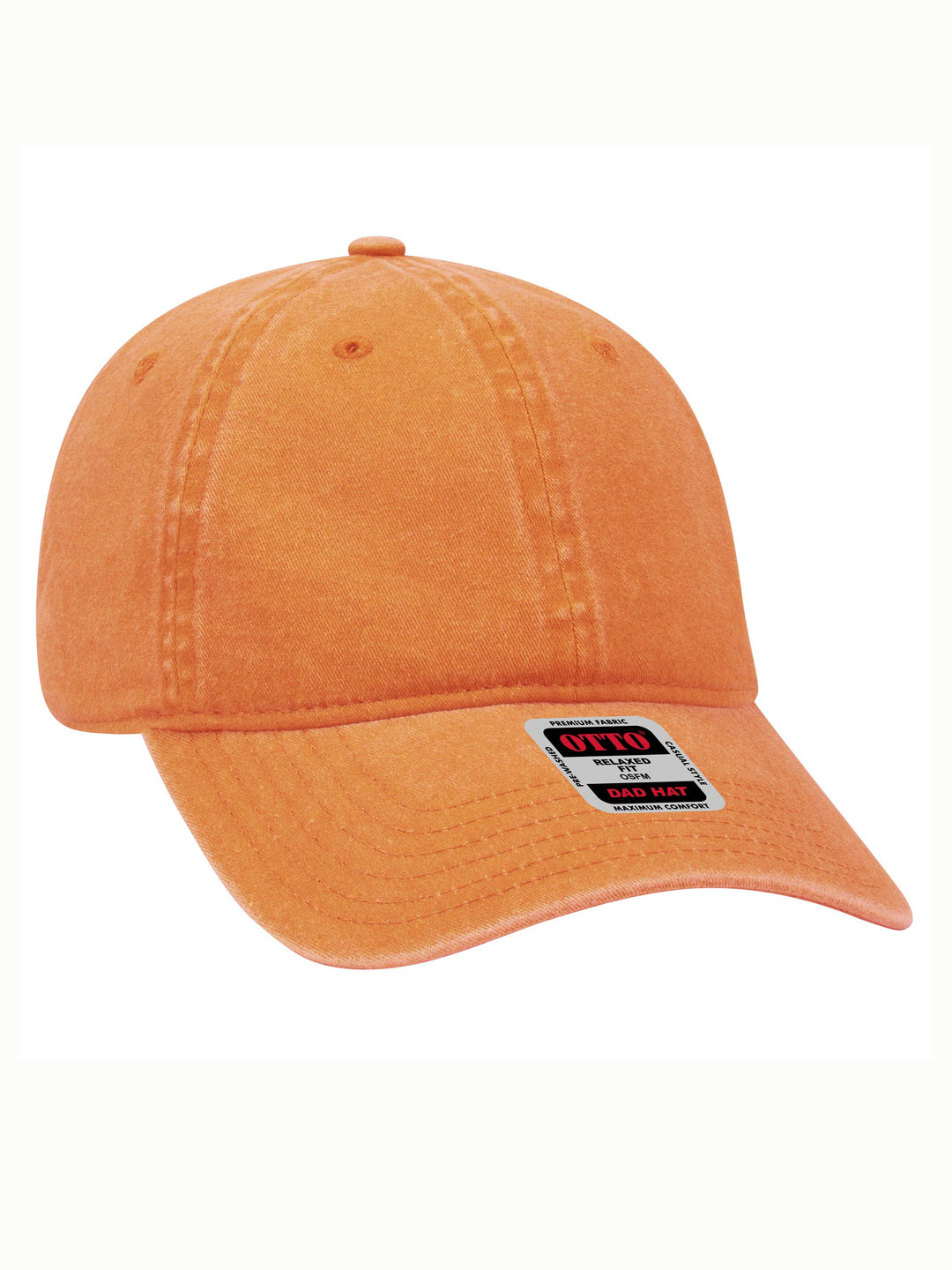 Otto 6 Panel Dad Hat- Garment Washed