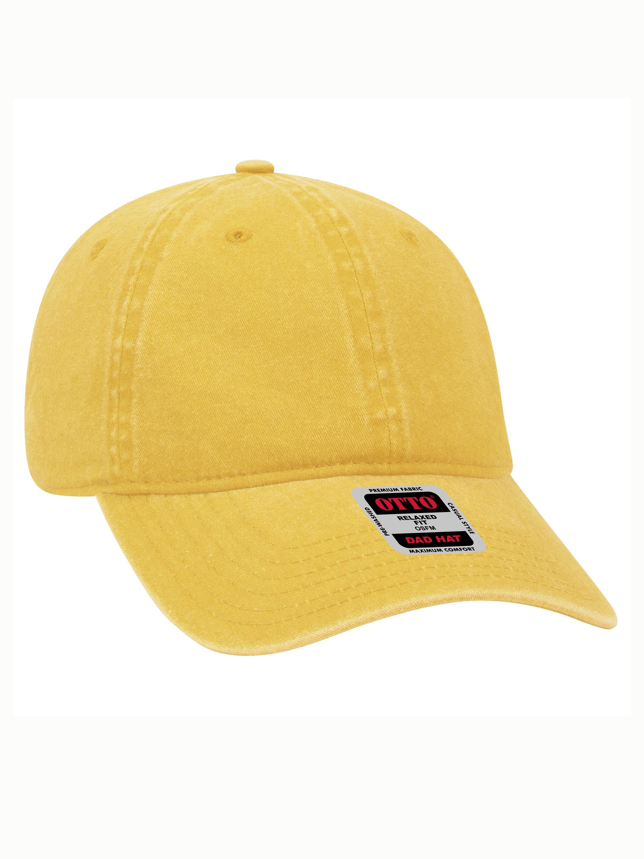 Otto 6 Panel Dad Hat - Garment Washed | Custom Embroidered