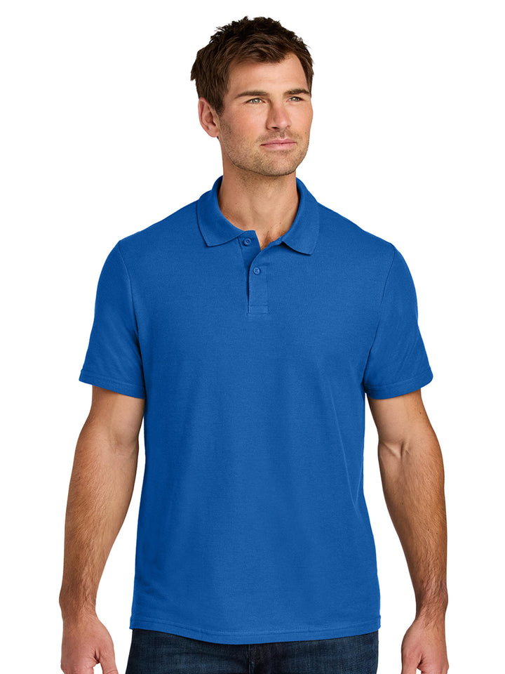 Royal blue Gildan Softstyle Adult Pique Polo, crafted with premium cotton for a soft feel and a polished look, perfect for customization.