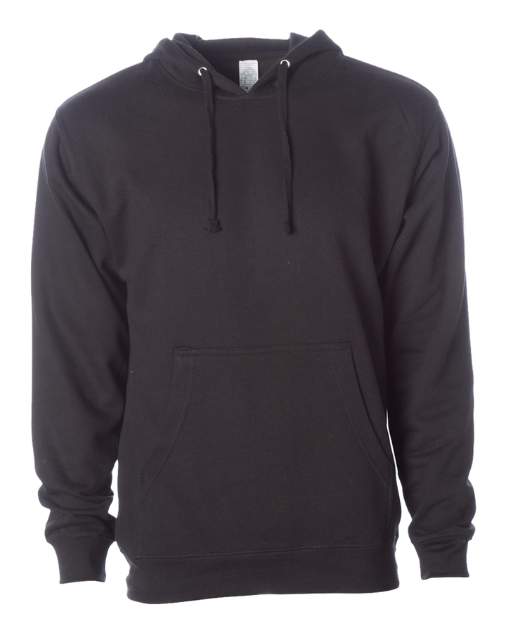 Independent Trading Co Midweight Hooded Sweatshirt (8.5 oz, 80/20 Ring Spun Cotton/Poly Blend Fleece)