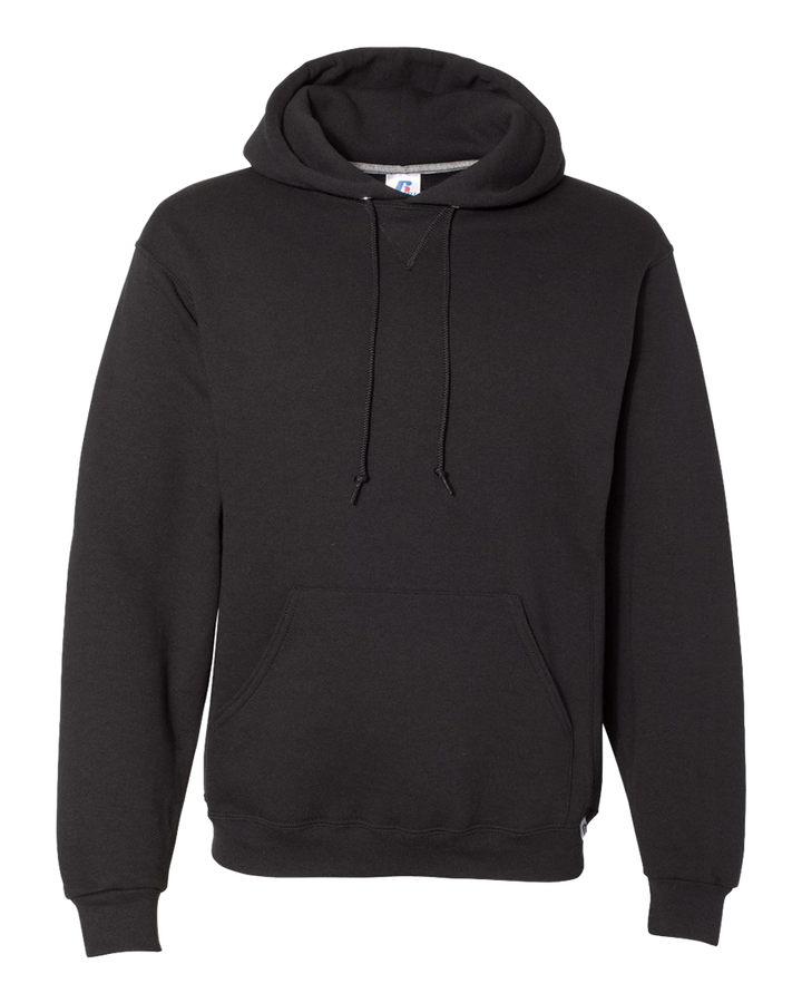 Black Russell Athletic Dri Power Hoodie front view