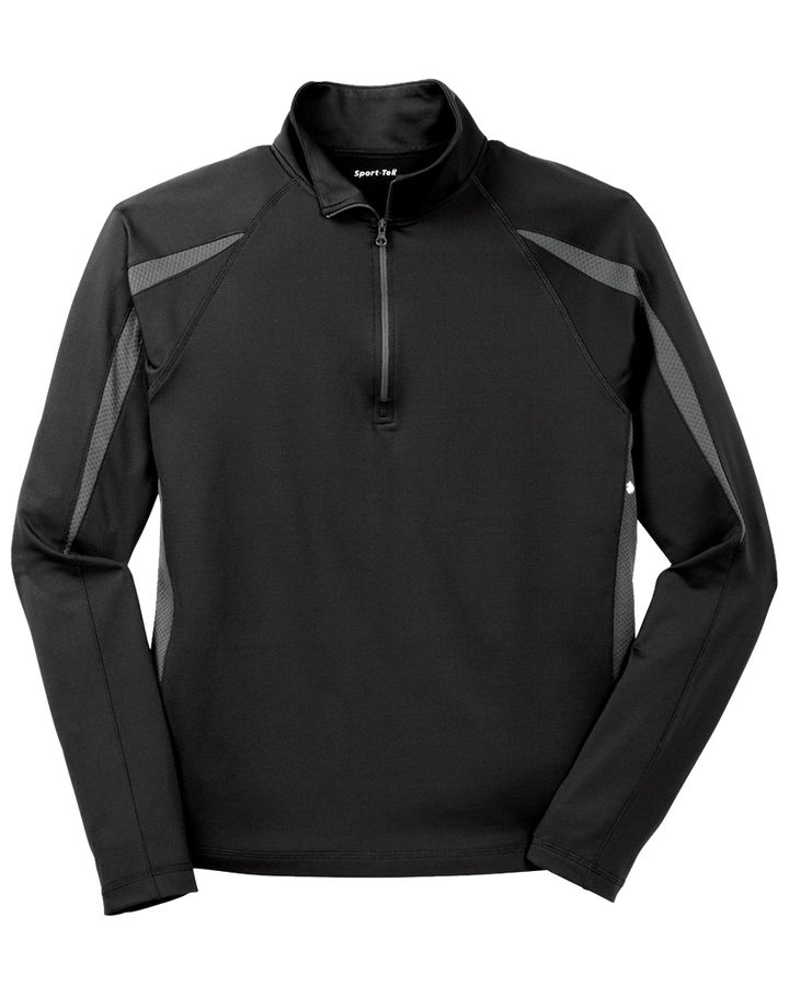 Sport-Tek Sport-Wick Stretch 1/2 Zip Colorblock Pullover