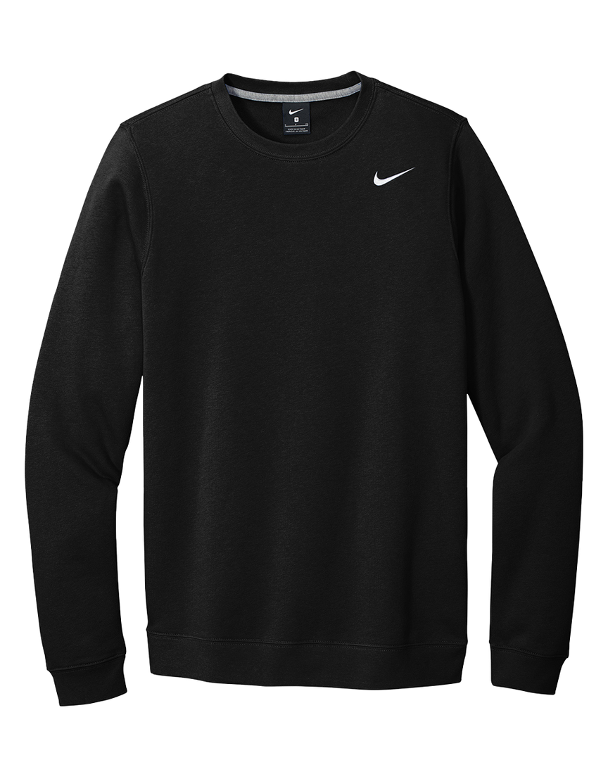 Nike Club Fleece with Embroidered Nike Swoosh Crewneck