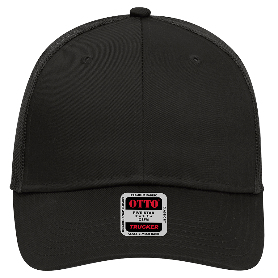 OTTO 6 Panel Low Profile Mesh Back Trucker Hat