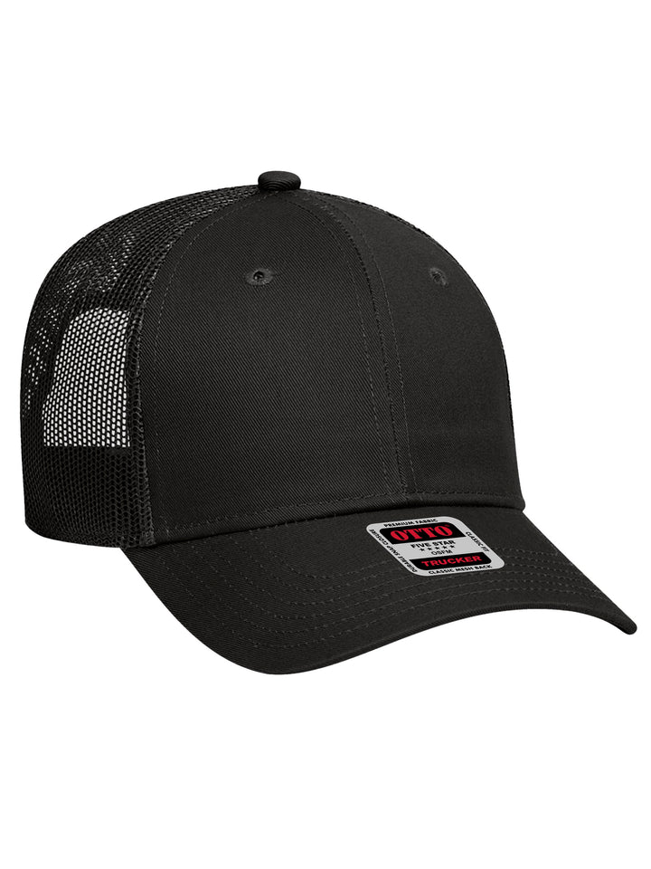 OTTO 6 Panel Low Profile Mesh Back Trucker Hat