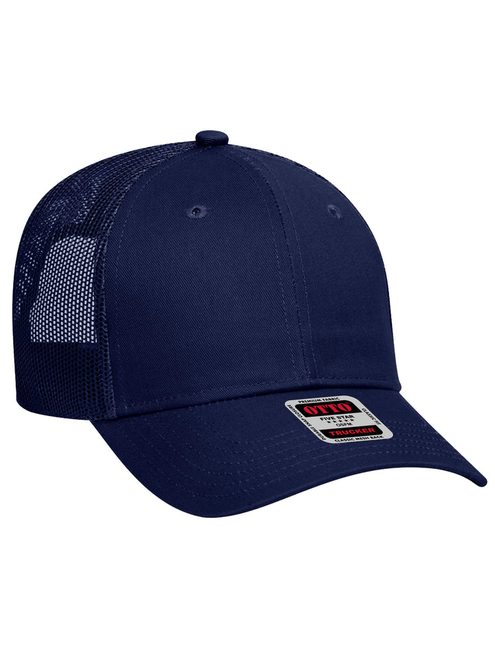 OTTO 6 Panel Low Profile Mesh Back Trucker Hat