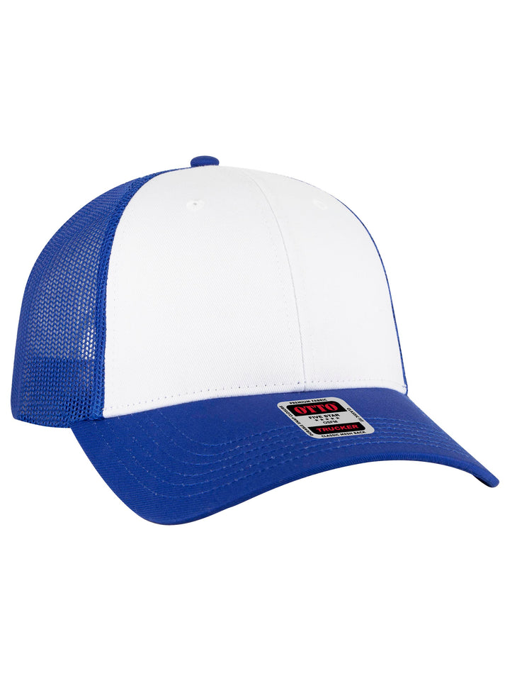 OTTO 6 Panel Low Profile Mesh Back Trucker Hat