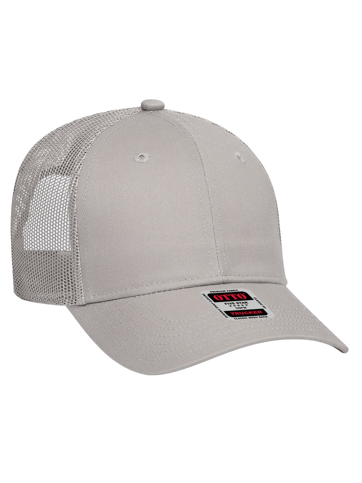 OTTO 6 Panel Low Profile Mesh Back Trucker Hat
