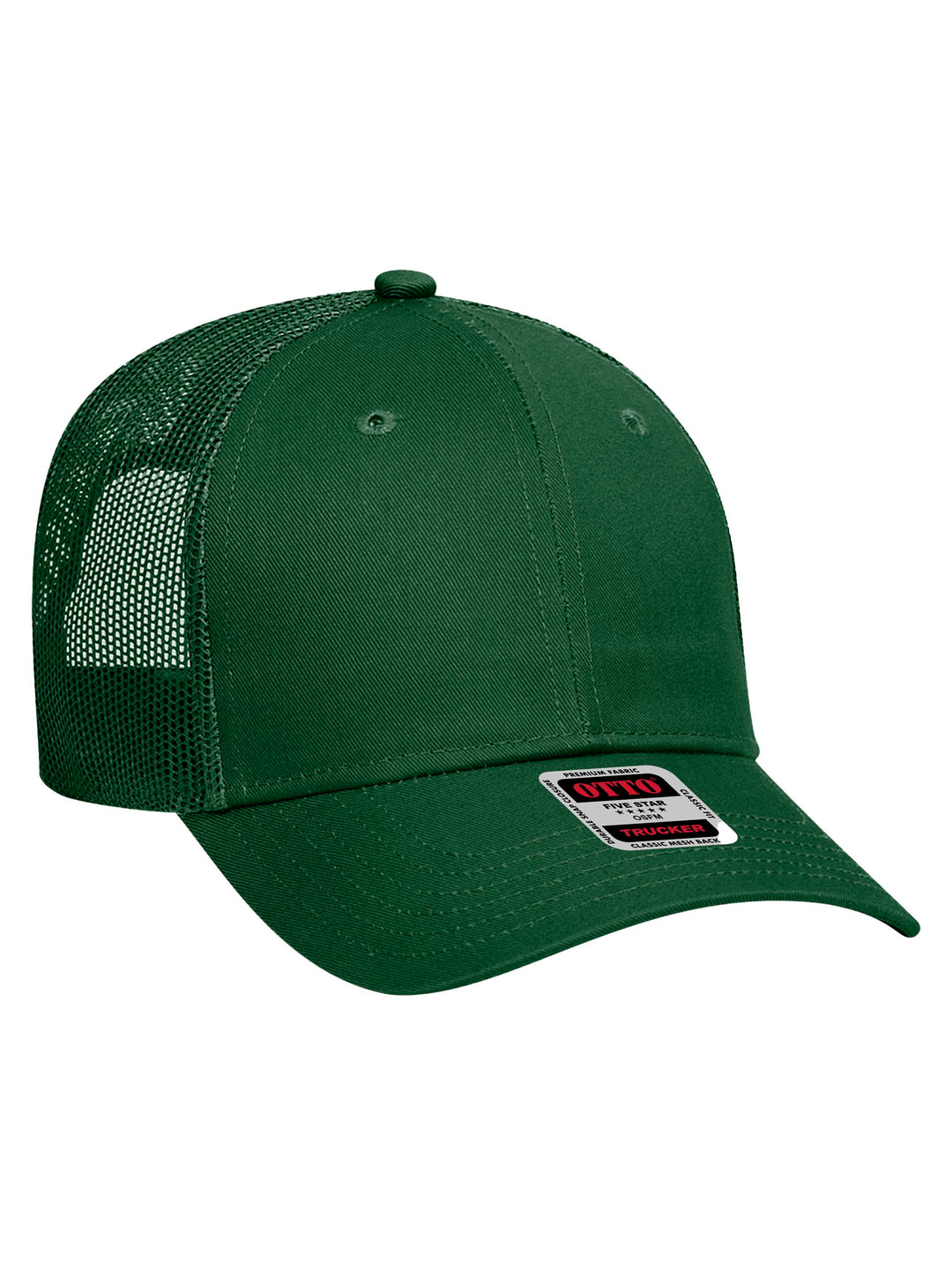 OTTO 6 Panel Low Profile Mesh Back Trucker Hat