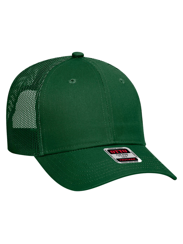 OTTO 6 Panel Low Profile Mesh Back Trucker Hat