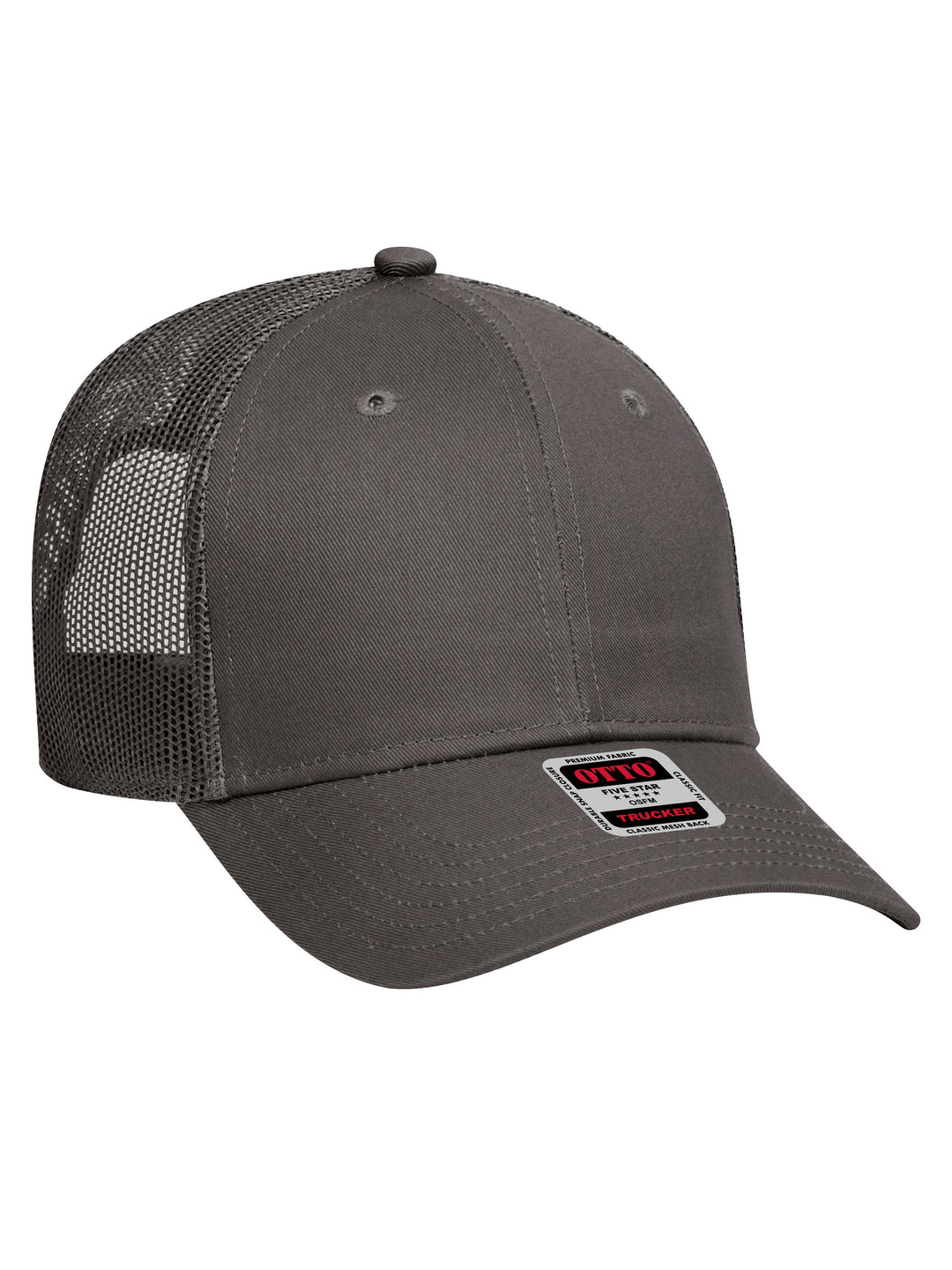 OTTO 6 Panel Low Profile Mesh Back Trucker Hat