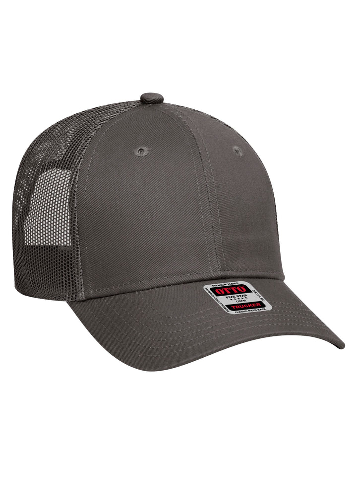 OTTO 6 Panel Low Profile Mesh Back Trucker Hat