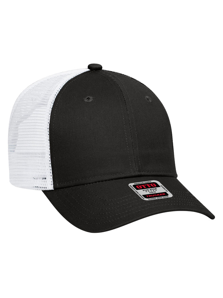 OTTO 6 Panel Low Profile Mesh Back Trucker Hat