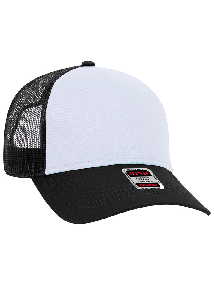 OTTO 6 Panel Low Profile Mesh Back Trucker Hat