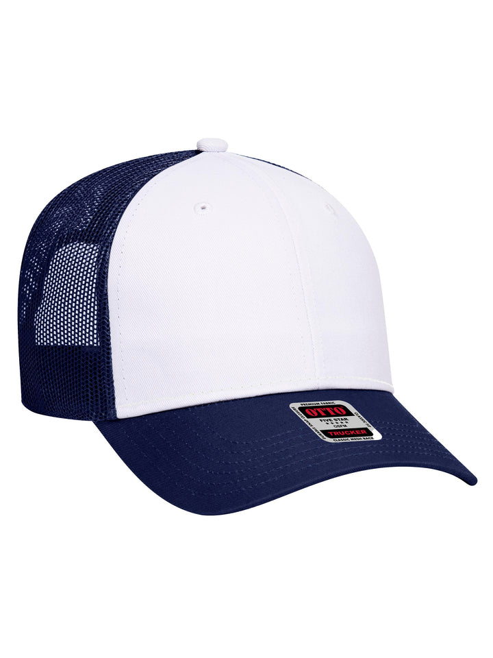 OTTO 6 Panel Low Profile Mesh Back Trucker Hat