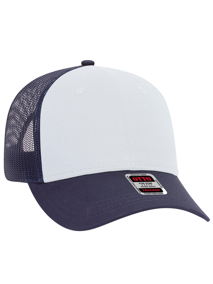 OTTO 6 Panel Low Profile Mesh Back Trucker Hat