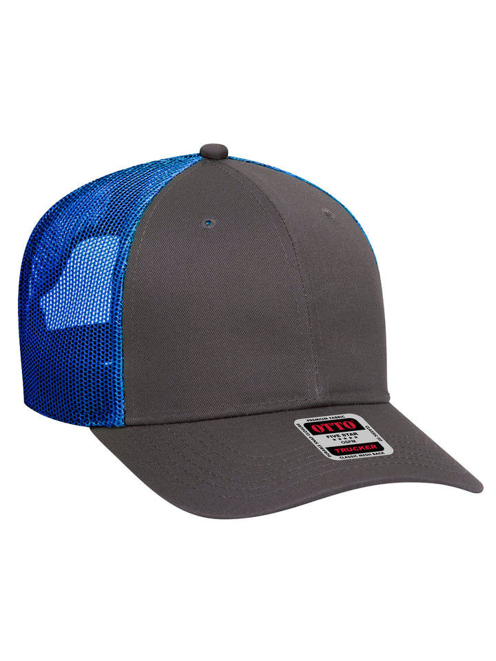 OTTO 6 Panel Low Profile Mesh Back Trucker Hat