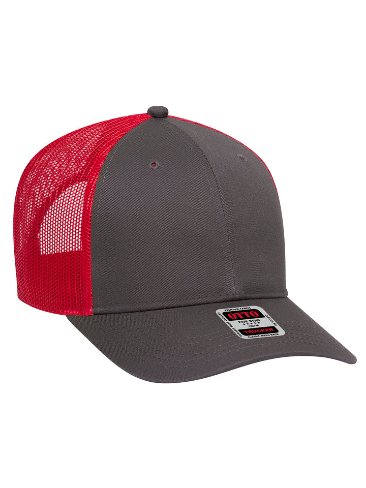 OTTO 6 Panel Low Profile Mesh Back Trucker Hat