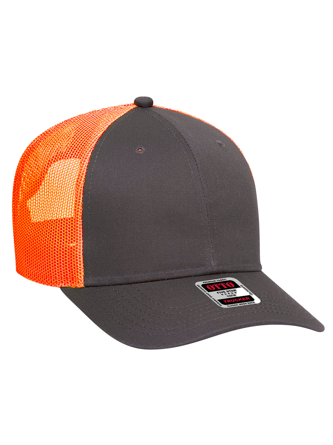 OTTO 6 Panel Low Profile Mesh Back Trucker Hat