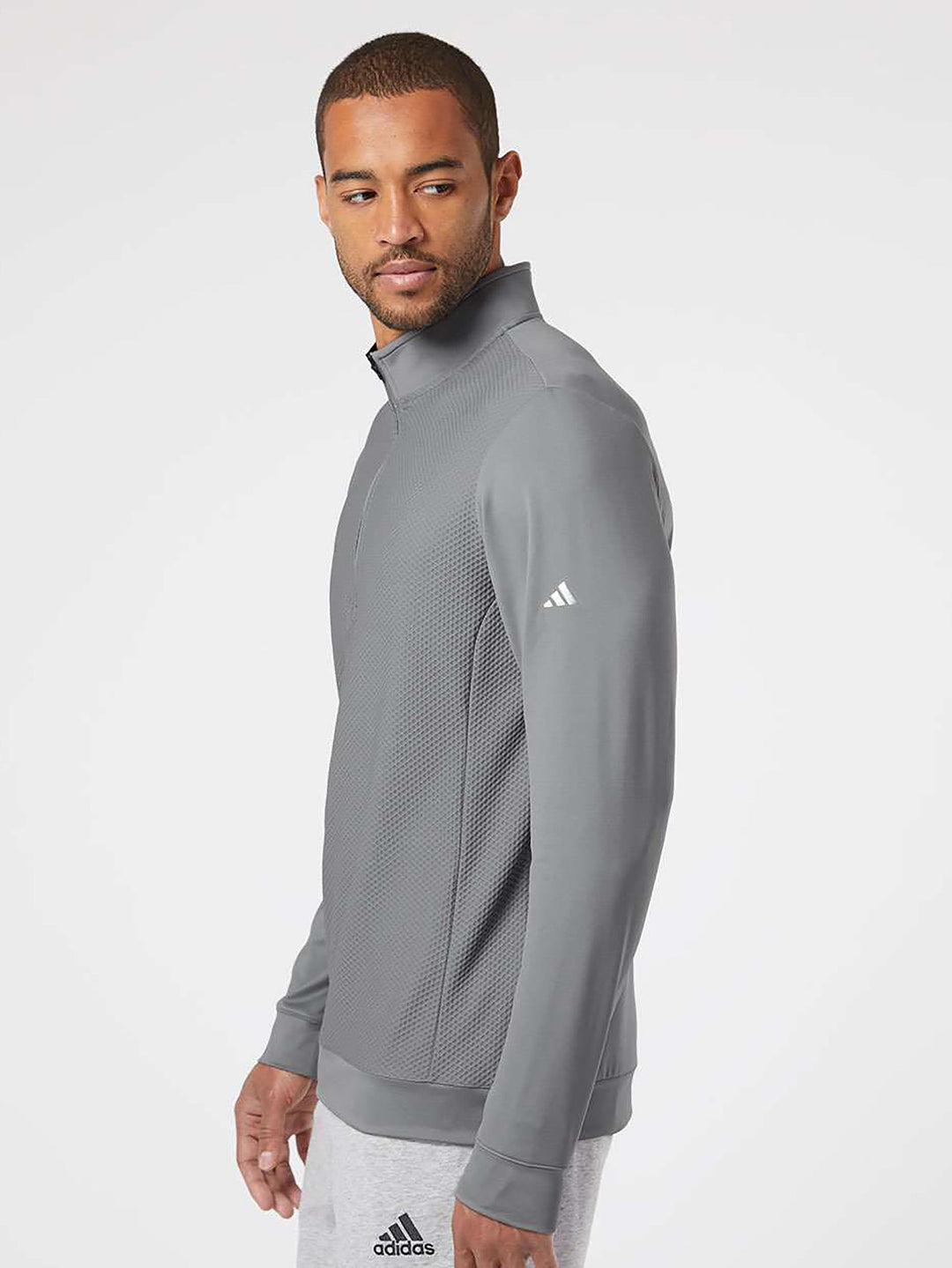 Adidas Performance Textured 1/4 Zip Pullover