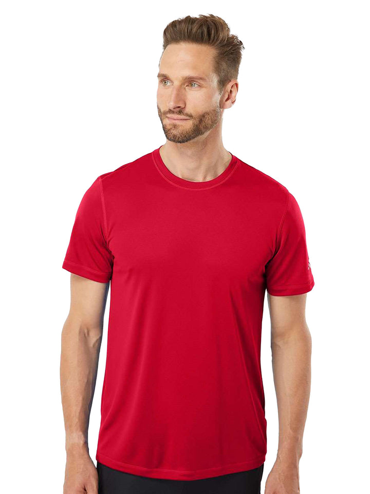 Adidas Sport T-Shirt in vibrant red, offering a bold look with breathable fabric for active and casual wear.