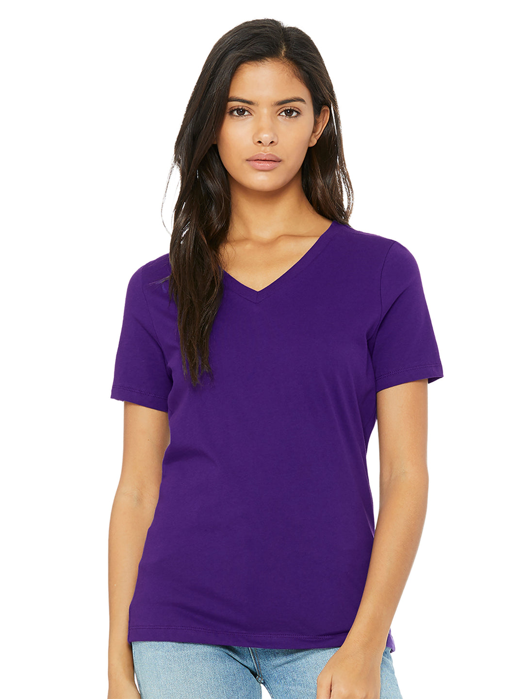 Bella + Canvas Women’s Relaxed Jersey V-Neck Tee