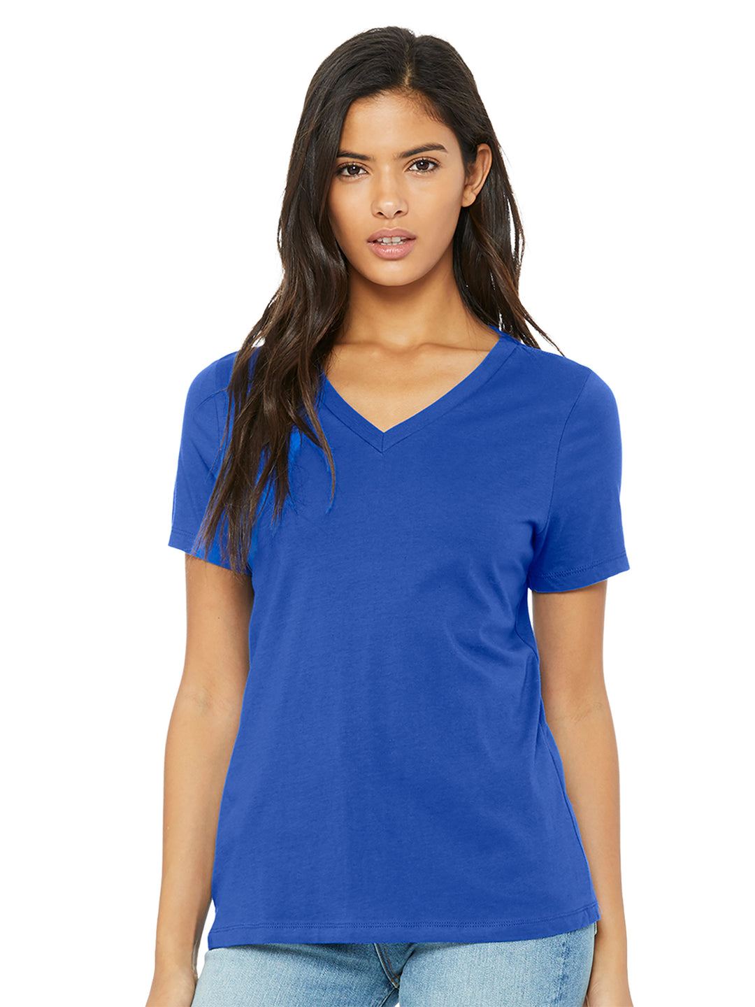 Bella + Canvas Women’s Relaxed Jersey V-Neck Tee