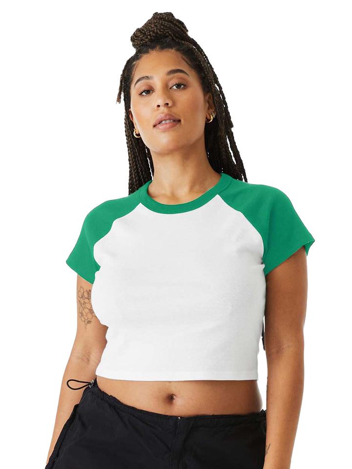 Bella + Canvas Women's Micro Rib Raglan Baby Tee