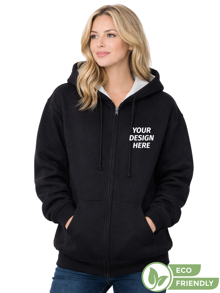 Bayside Super Heavyweight Zip Up Thermal Lined - USA Made