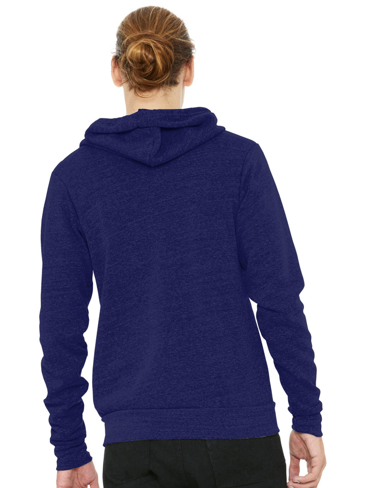 Bella and Canvas Tri-Blend Sponge Fleece Zip Up Hoodie