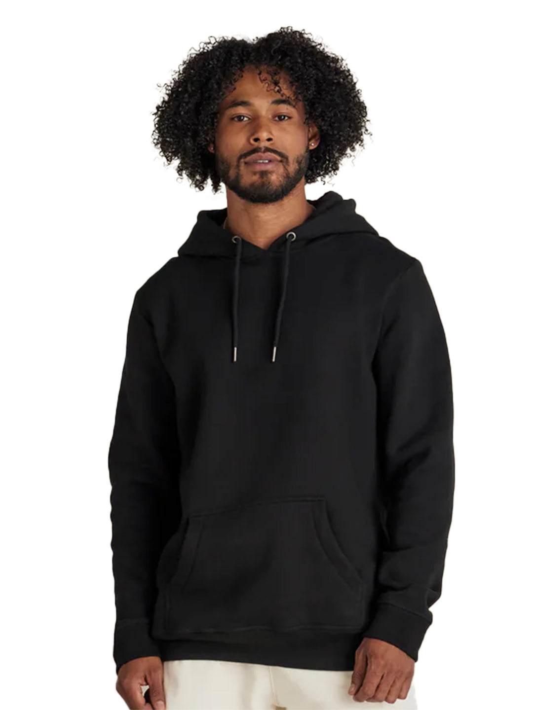 Black Original Favorites Heavyweight Hoodie with a relaxed fit and front pocket. Crafted from organic cotton for a premium and eco-friendly wear.