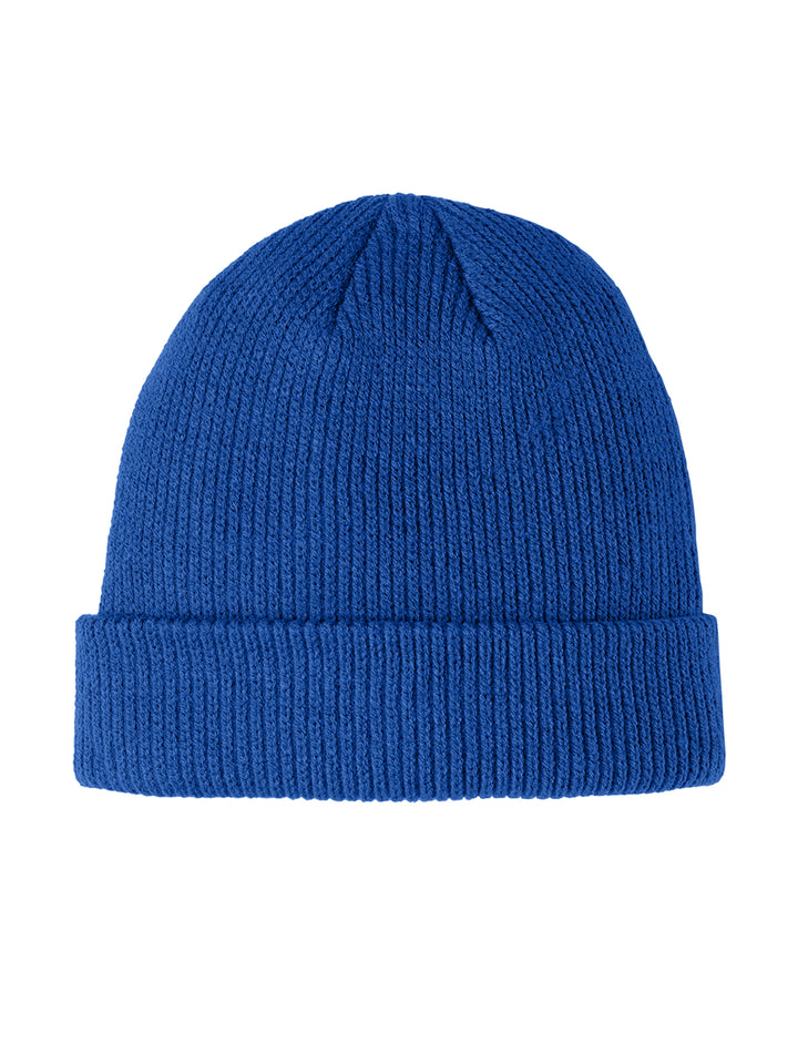 Royal blue Port Authority® Cozy Cuffed Beanie, a vibrant and warm accessory. Perfect for custom embroidery to showcase your brand.