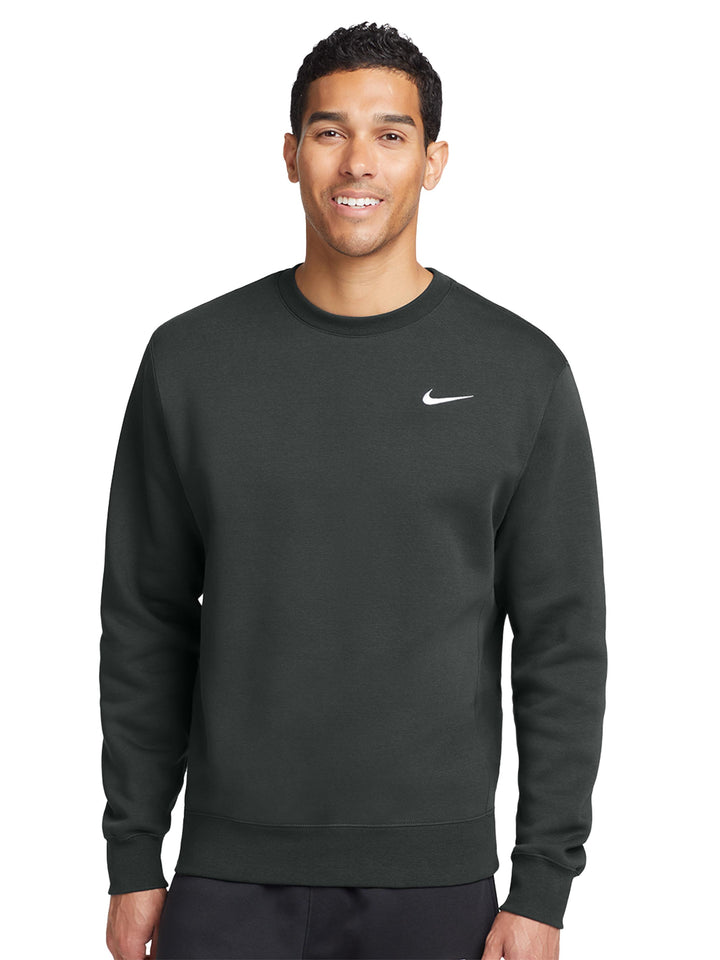 Nike Club Fleece with Embroidered Nike Swoosh Crewneck