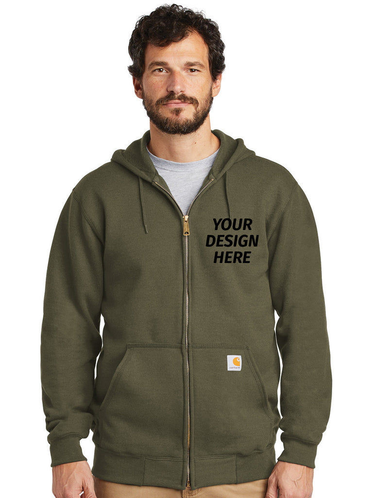 Custom Carhartt Hooded Zip-Up Sweatshirt – Kavy's Customs