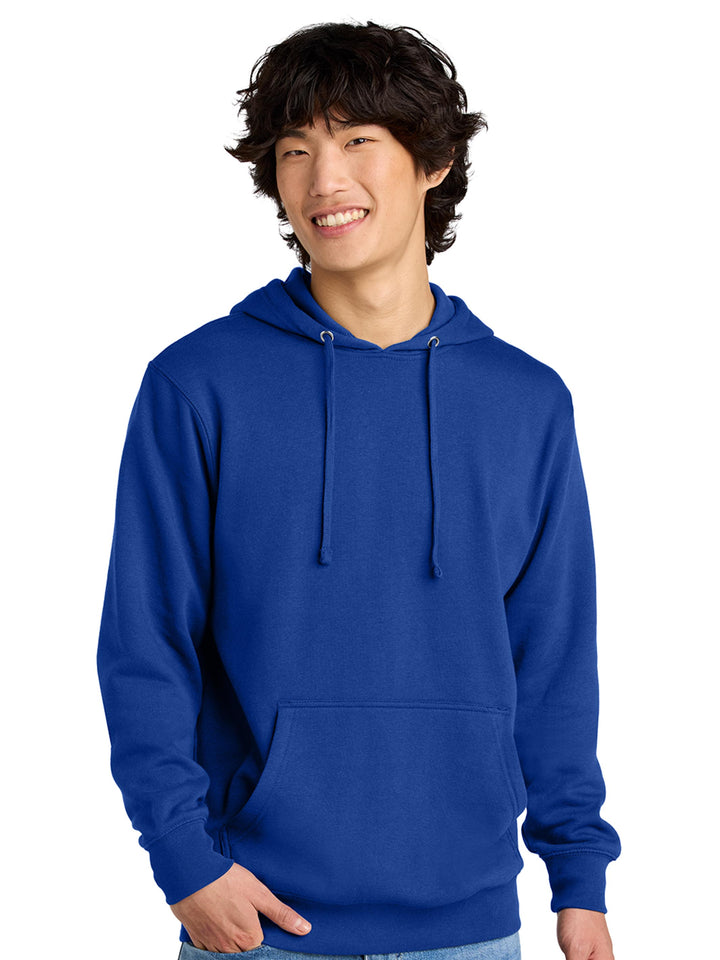 Royal blue hoodie with a front pocket and relaxed fit. A versatile and comfortable sweatshirt for any occasion.