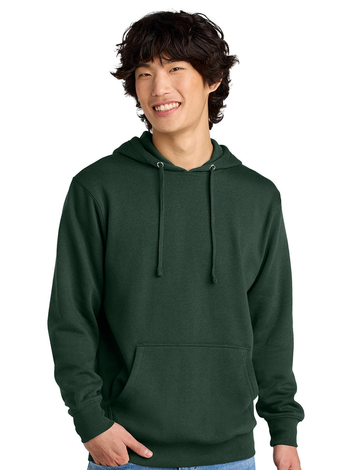 Dark green hoodie with a relaxed fit and soft fabric. A stylish and cozy choice for cooler weather.